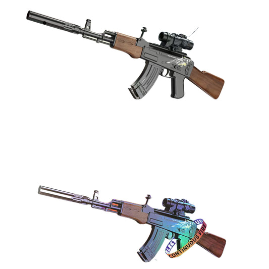 Electric Plastic AK47 Gel Blaster Rifle With Scope