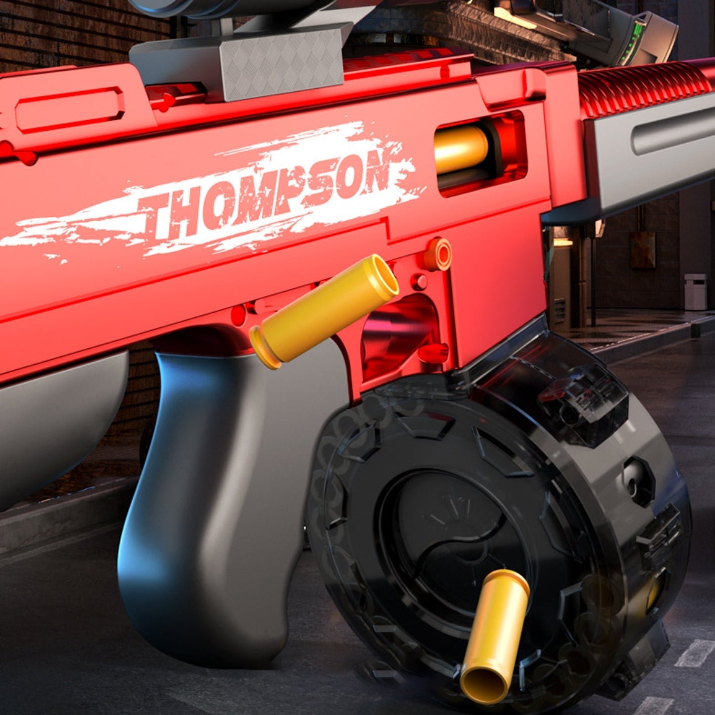 Tommy Submachine Gun Shell Ejecting Nerf SMG