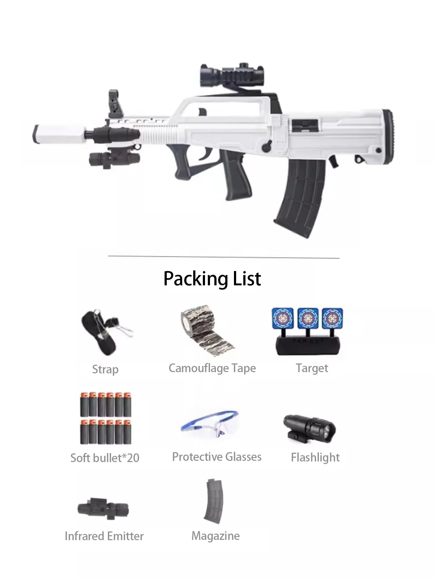 QBZ-95 Assault Electric Nerf Gun With Scope