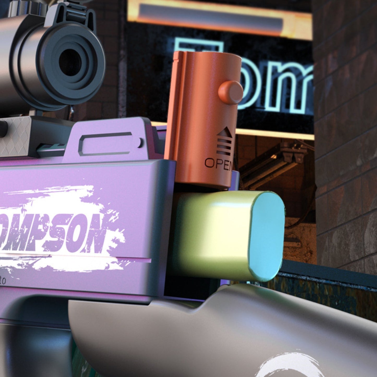 Tommy Submachine Gun Shell Ejecting Nerf SMG