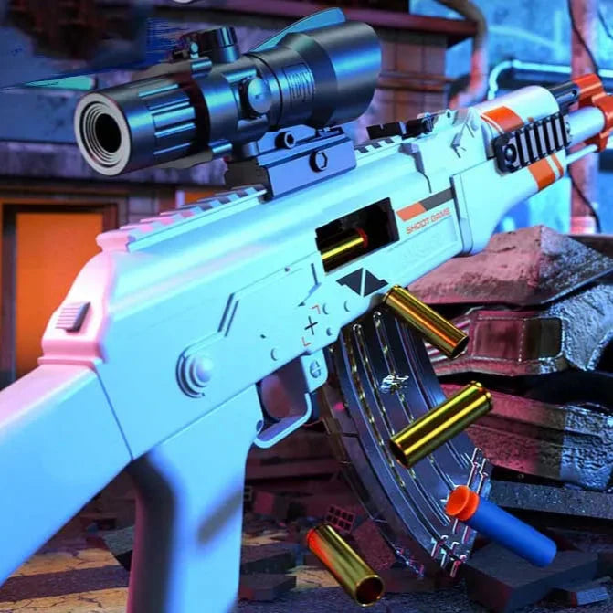 AKM 39.4 Inches Manual Shell Ejecting Nerf Rifle
