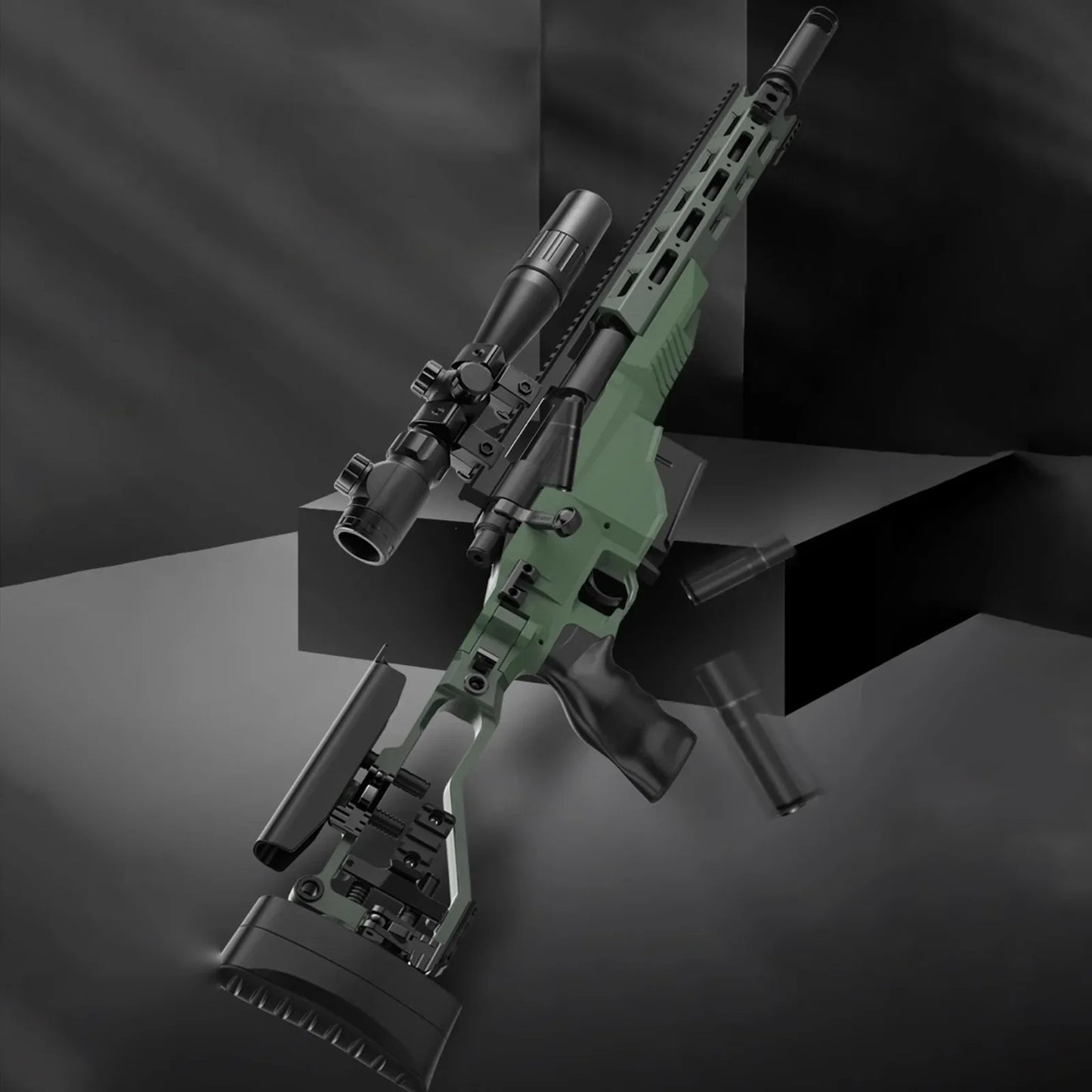 M40 Metal Gun With Scope Nerf Sniper