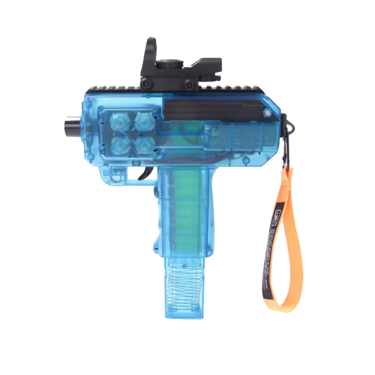 Mini Transparent UZI Gun Electric Nerf SMG