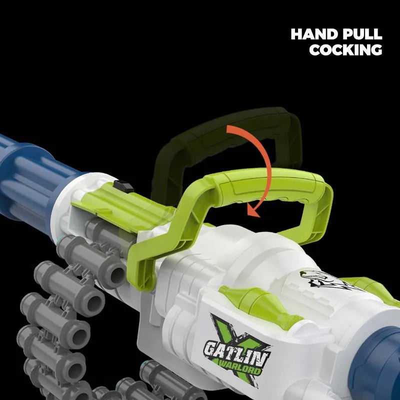 Shell Ejecting Chain Manual Nerf Gatling Gun