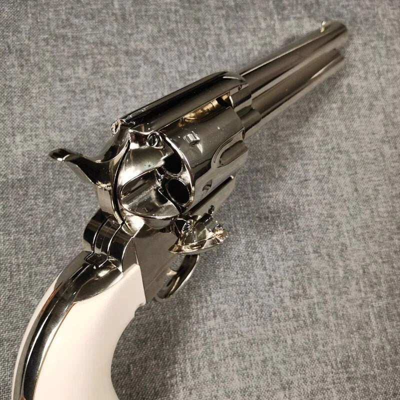 1873 Colt Silver Alloy Nerf Revolver Toy