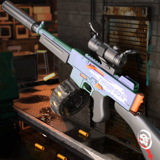 Tommy Submachine Gun Shell Ejecting Nerf SMG
