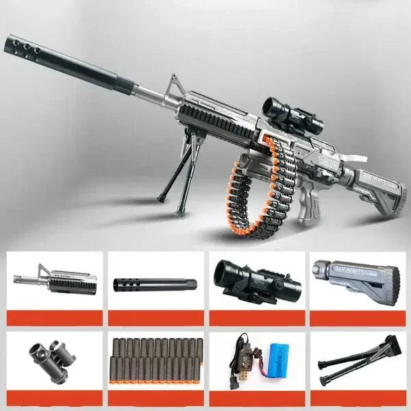 HK416 Belt Fed Assault Rifle Automatic Nerf Gun