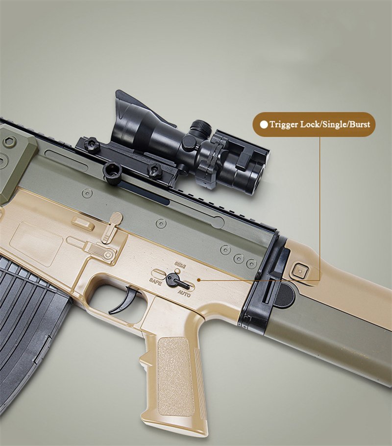 Dual Firing Mode Sand Scar Rifle Nerf Gun