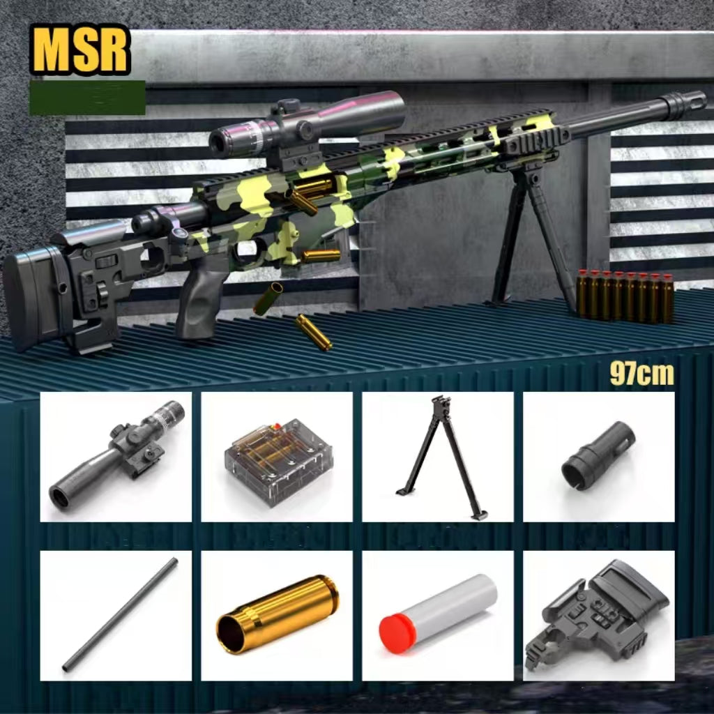 MSR Bolt Action Nerf Sniper With Bipod