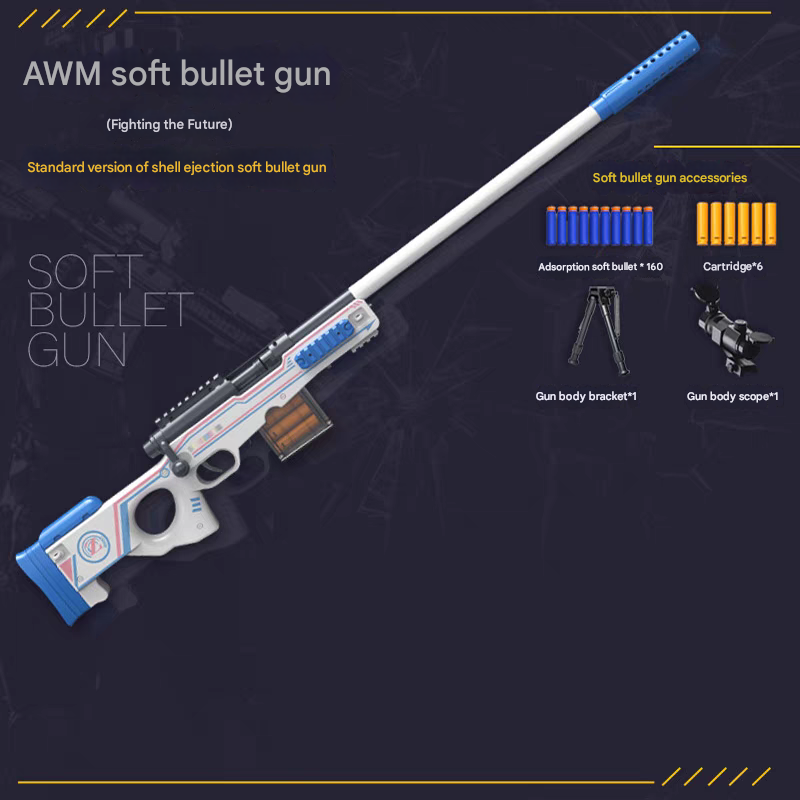 160 Darts AWM Gun Bolt Action Nerf Sniper
