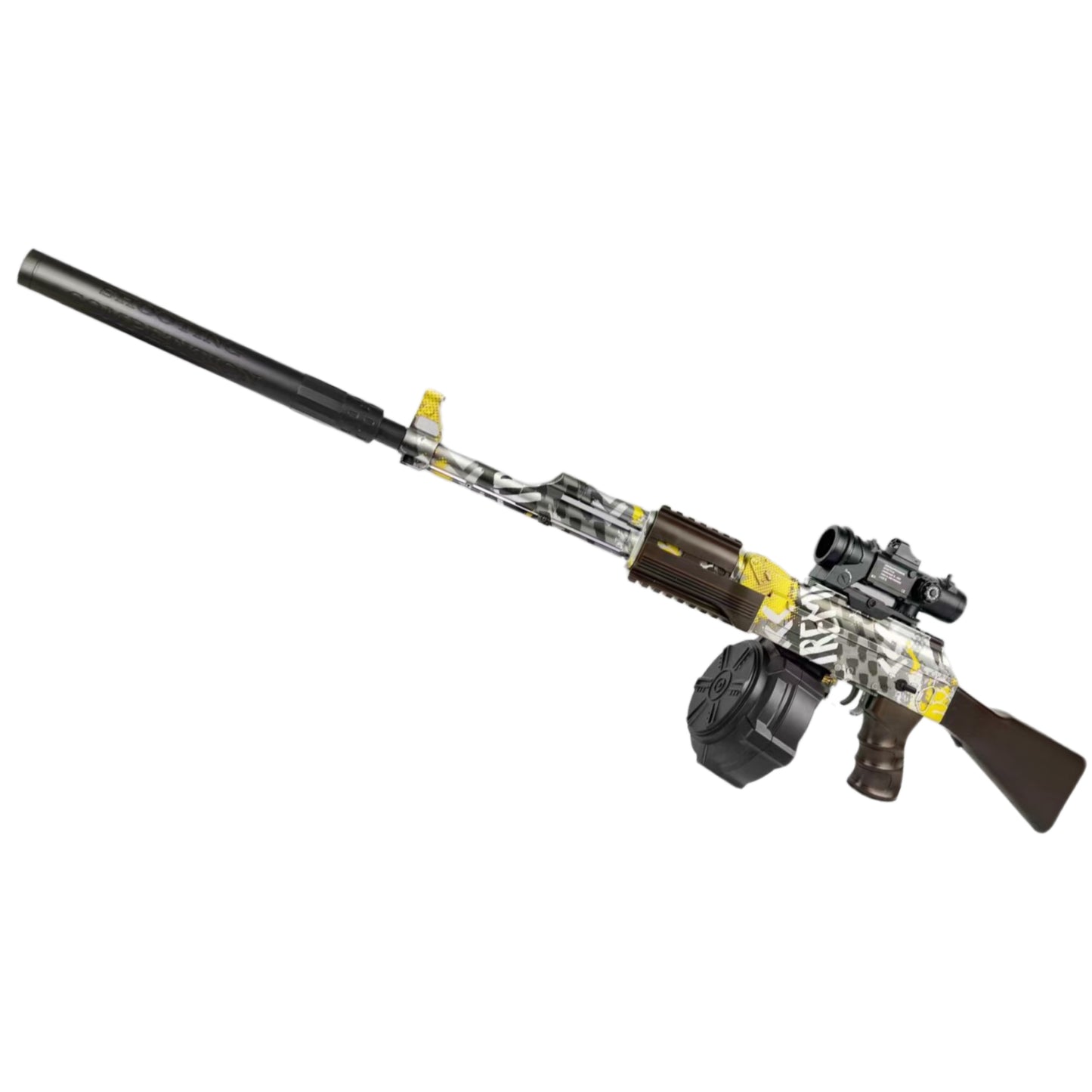Plastic Drum Mag AK 47 Orbeez Gun