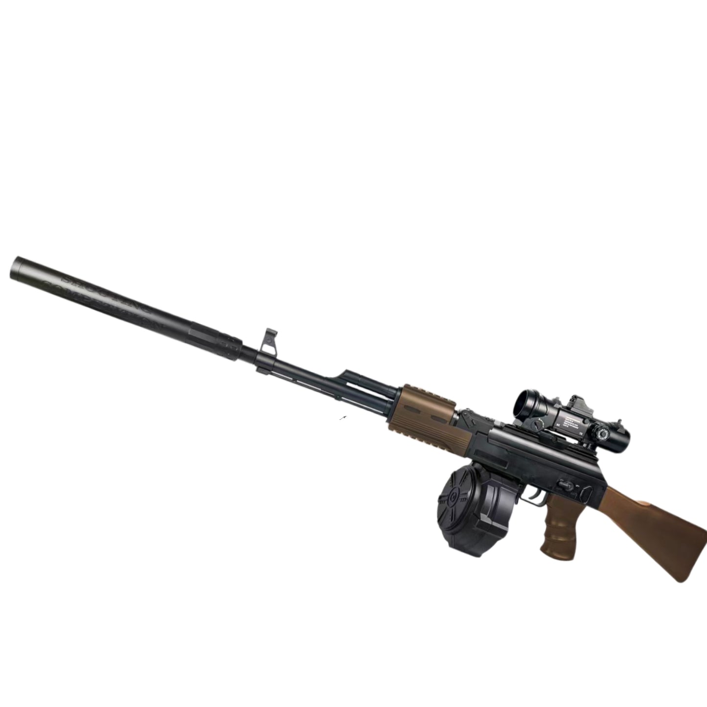 Plastic Drum Mag AK 47 Orbeez Gun