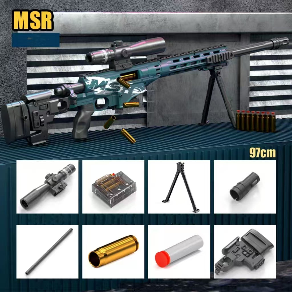 MSR Bolt Action Nerf Sniper With Bipod