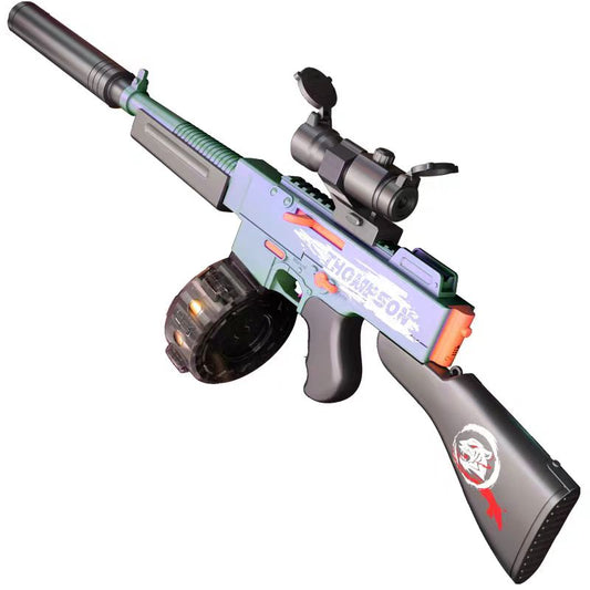 Manual Automatic Thompson Submachine Gun Nerf SMG