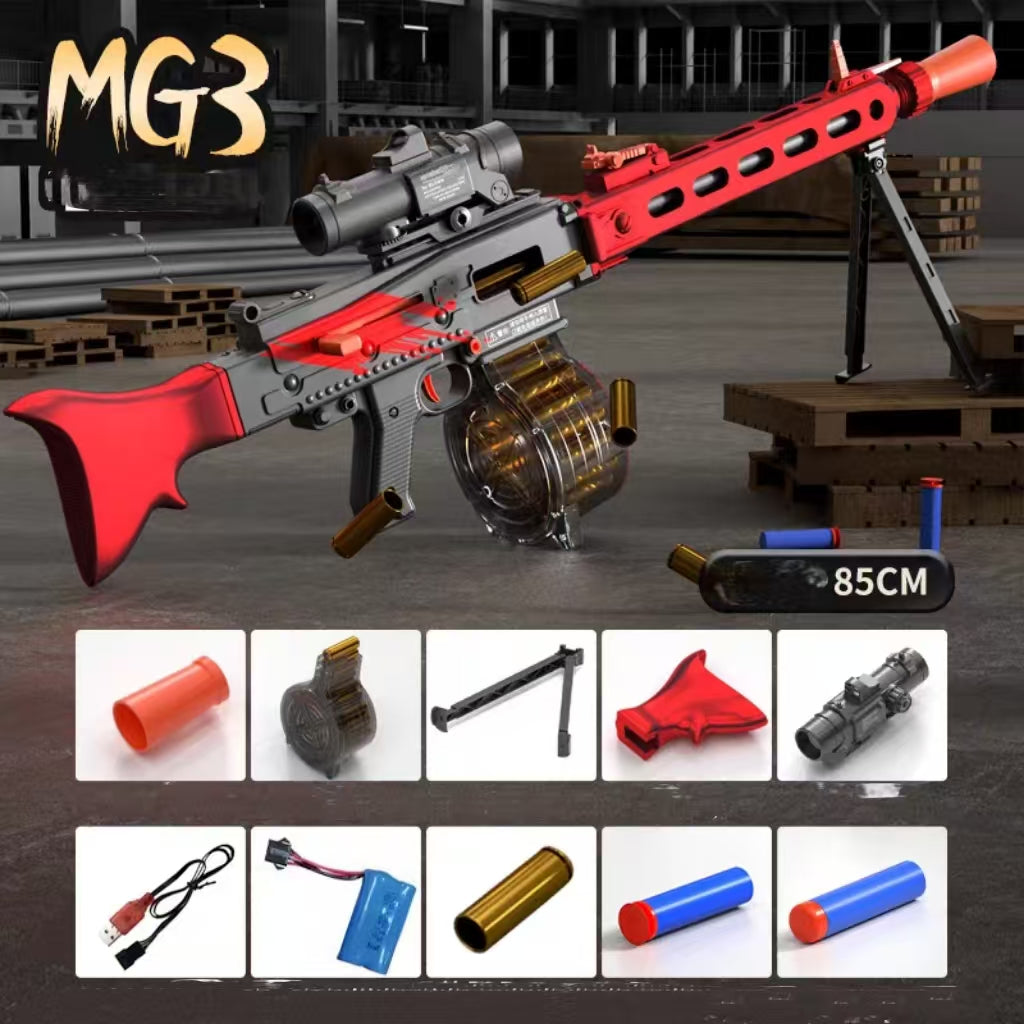 MG3 Foam Dart Blaster Nerf Machine Gun