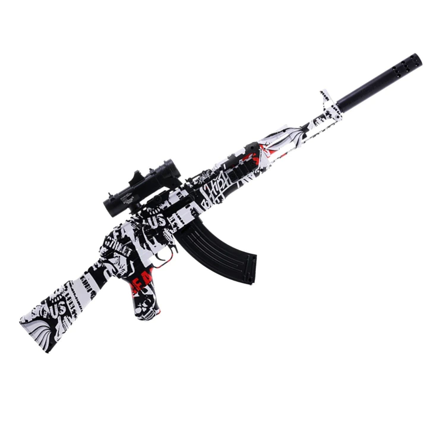Graffiti Dual Clip Automatic AK 47 Gel Blaster