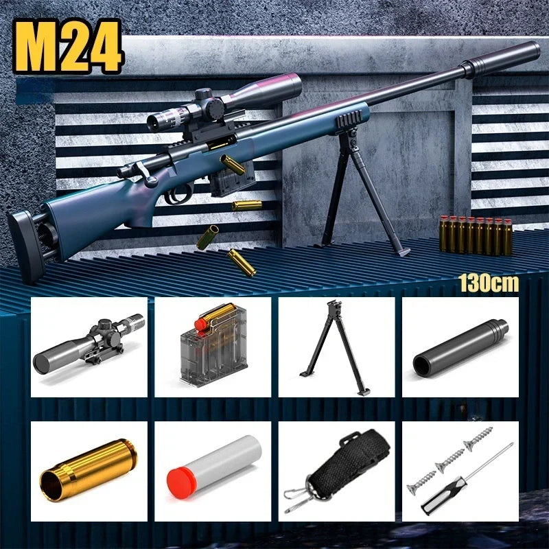 Bolt Action M24 Realistic Guns Nerf Sniper