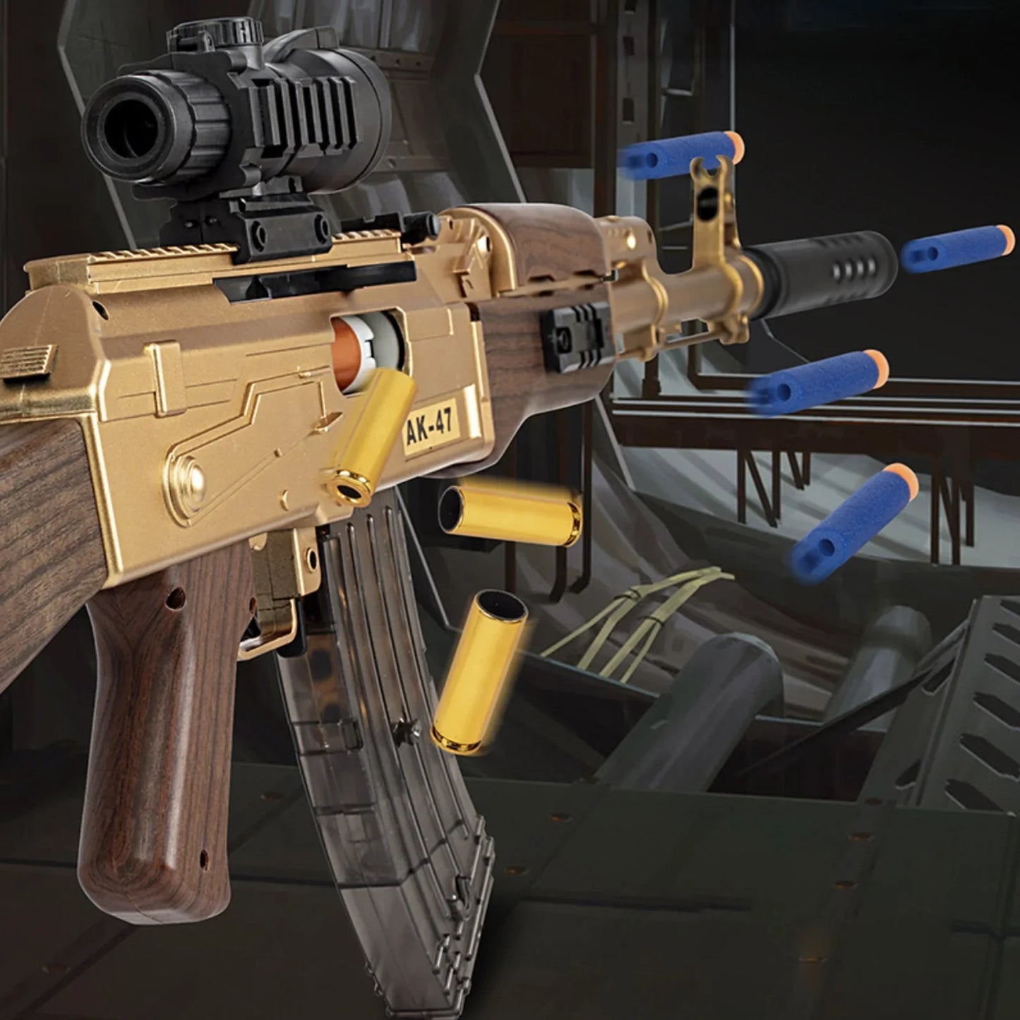 AK47 Nerf Gun Shell Ejecting Three Firing Modes