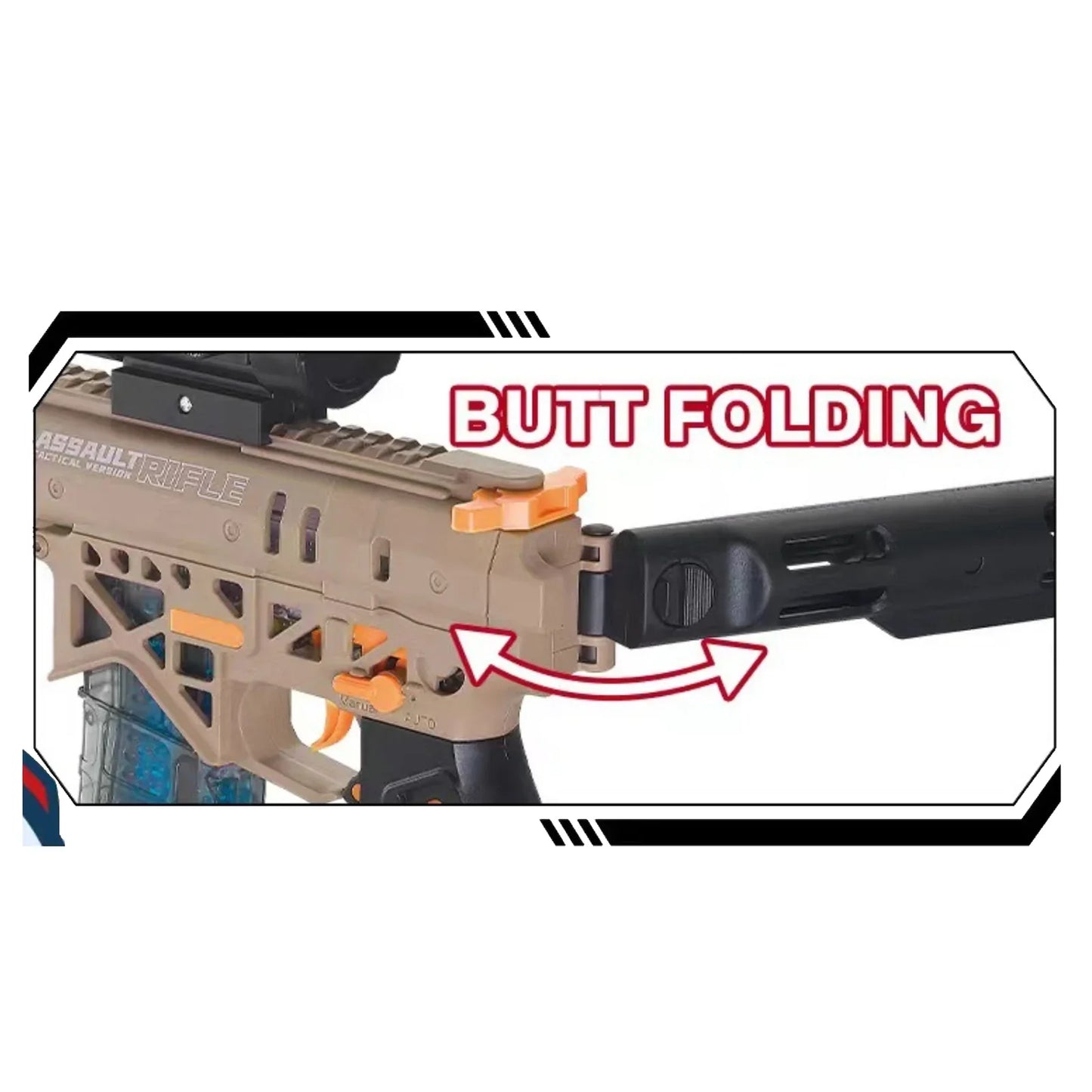 MK7 Folding Semi Auto SMG Gel Blaster