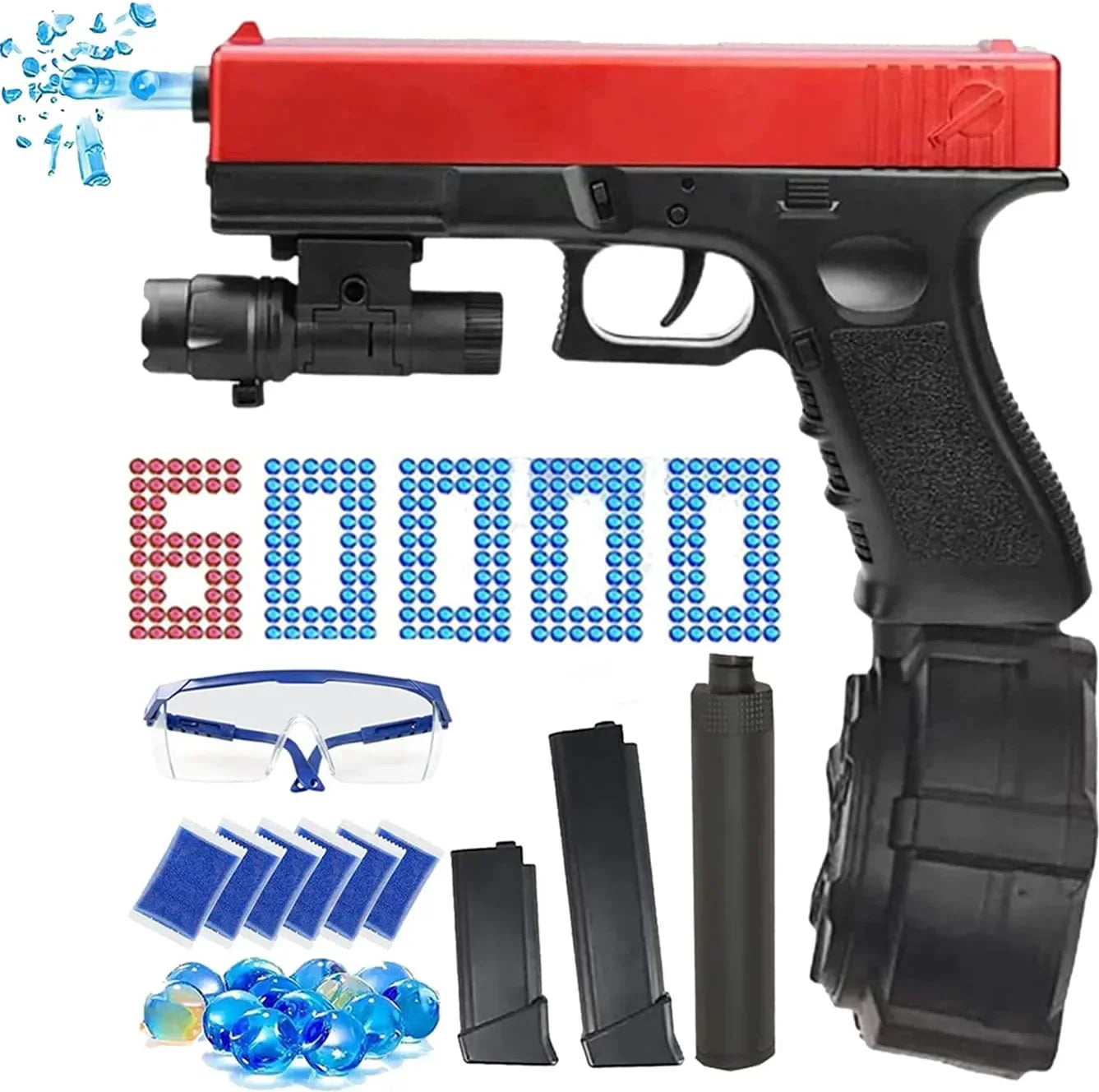 Semi Auto Plastic Gel Blaster Glock Orby Gun