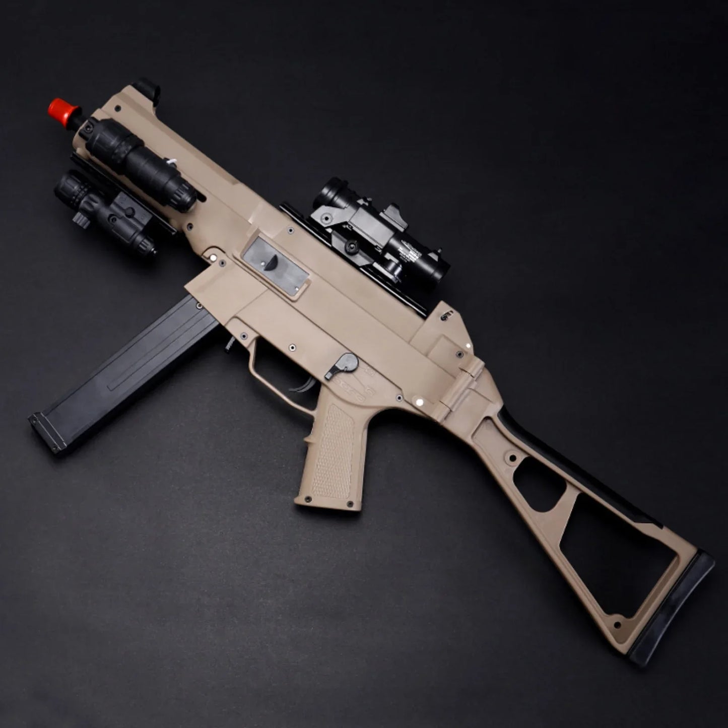 Tan UMP45 Gel Blaster Gen8 Nylon With Laser