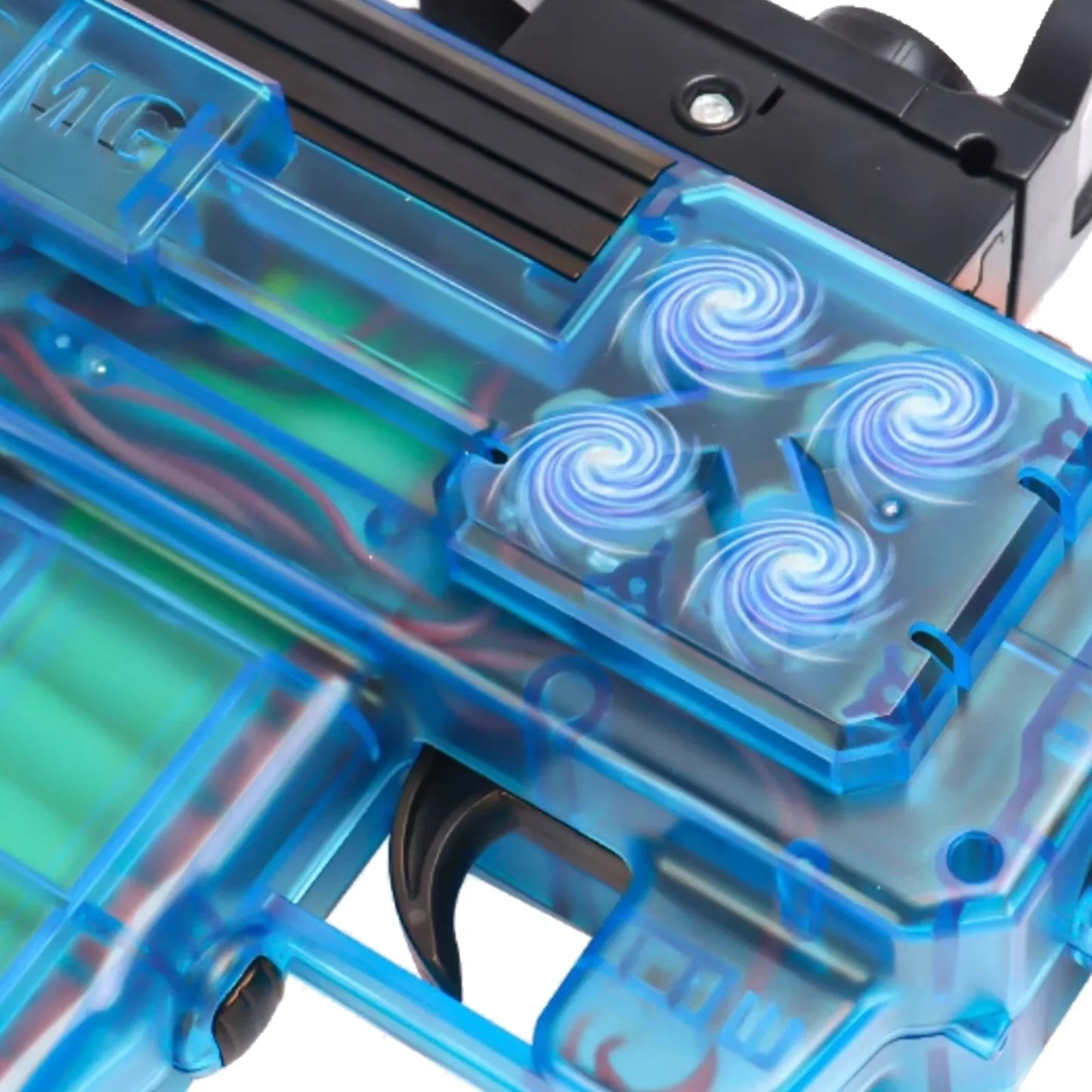 Mini Transparent UZI Gun Electric Nerf SMG