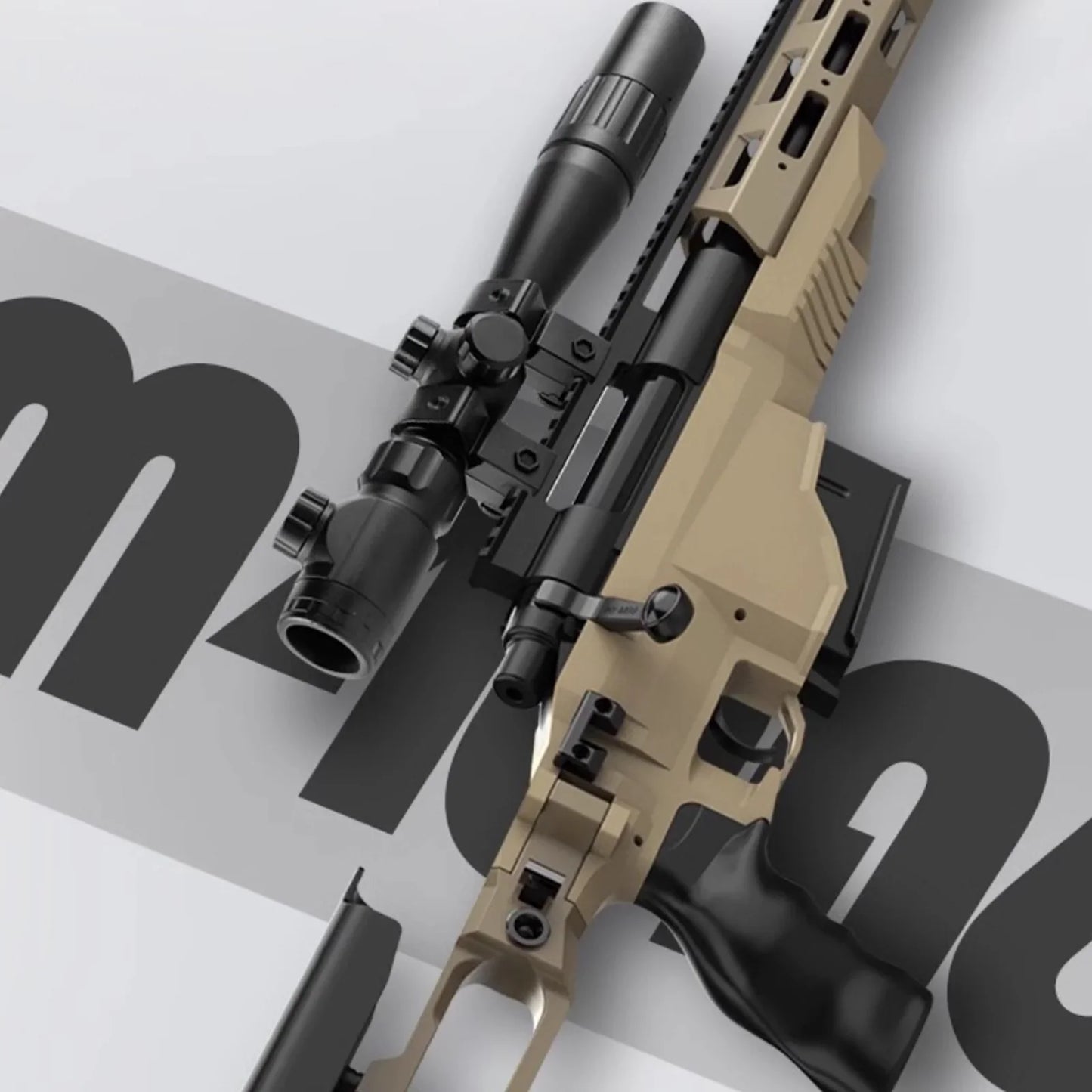 M40 Metal Gun With Scope Nerf Sniper