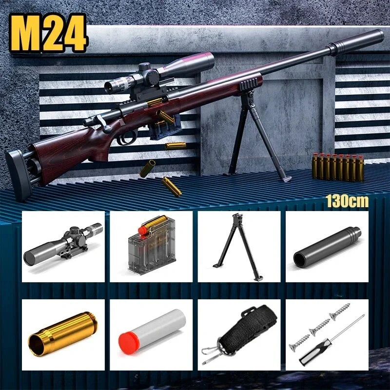 Bolt Action M24 Realistic Guns Nerf Sniper