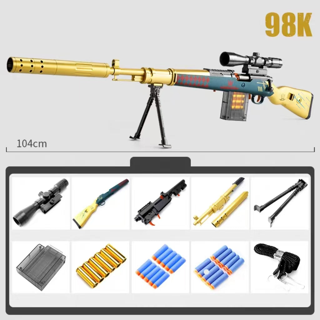 LC Sniper Kar98k Nerf Gun With Tactical Sling