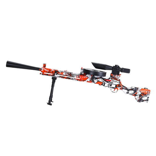 Red DP-28 Machine Gel Blaster Dual Modes