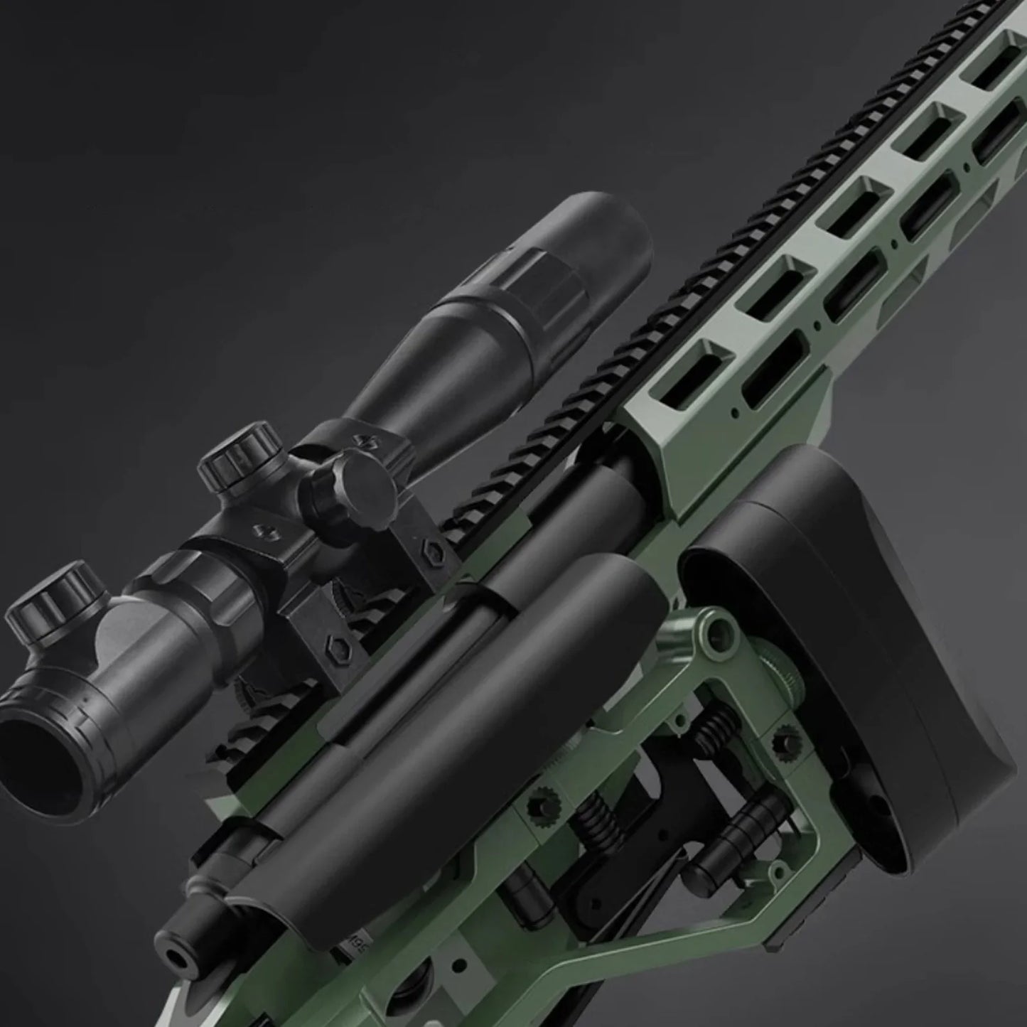 M40 Metal Gun With Scope Nerf Sniper