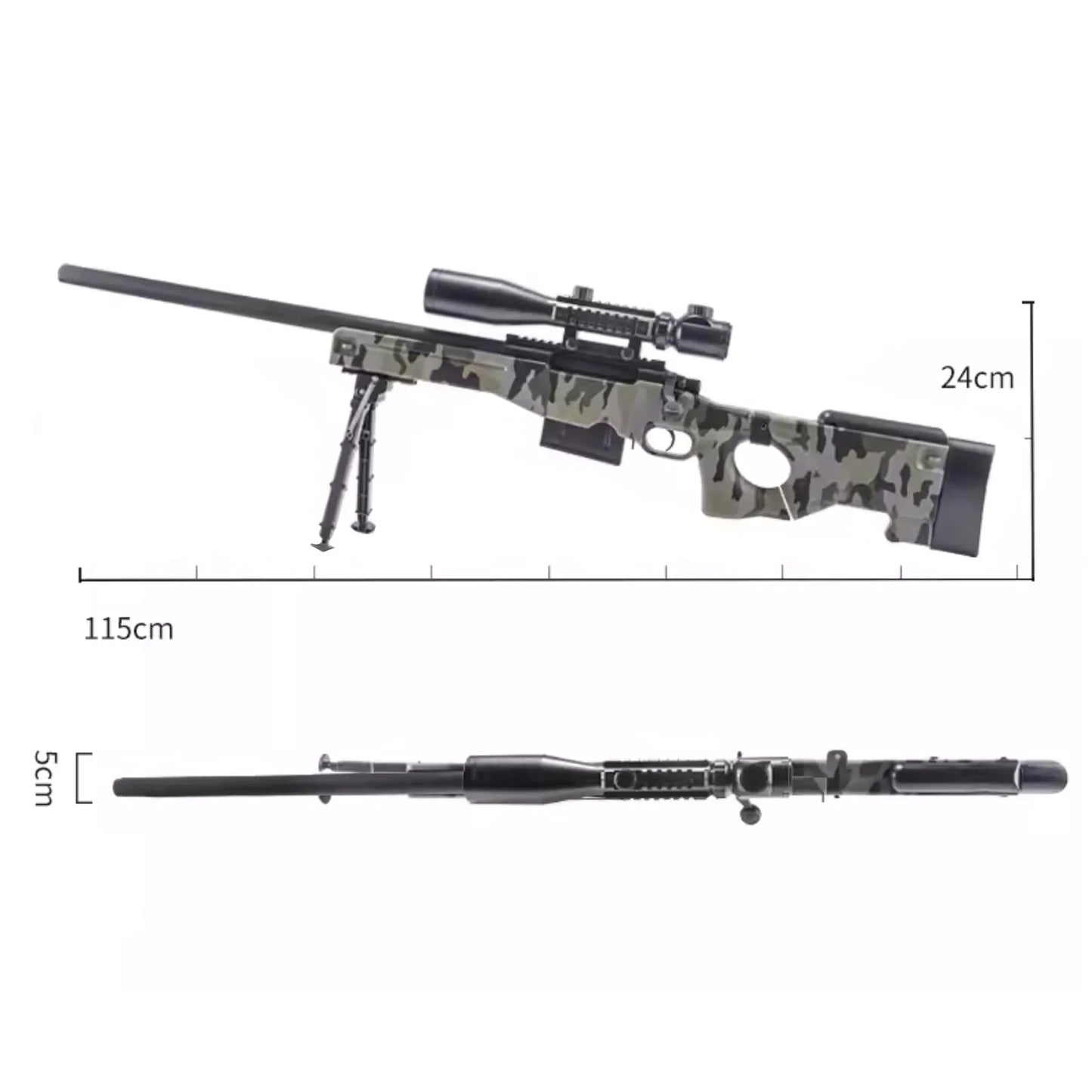 AWM Camouflage Foam Dart Nerf Sniper