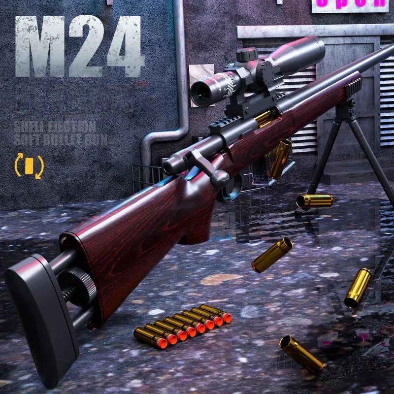 Bolt Action M24 Realistic Guns Nerf Sniper