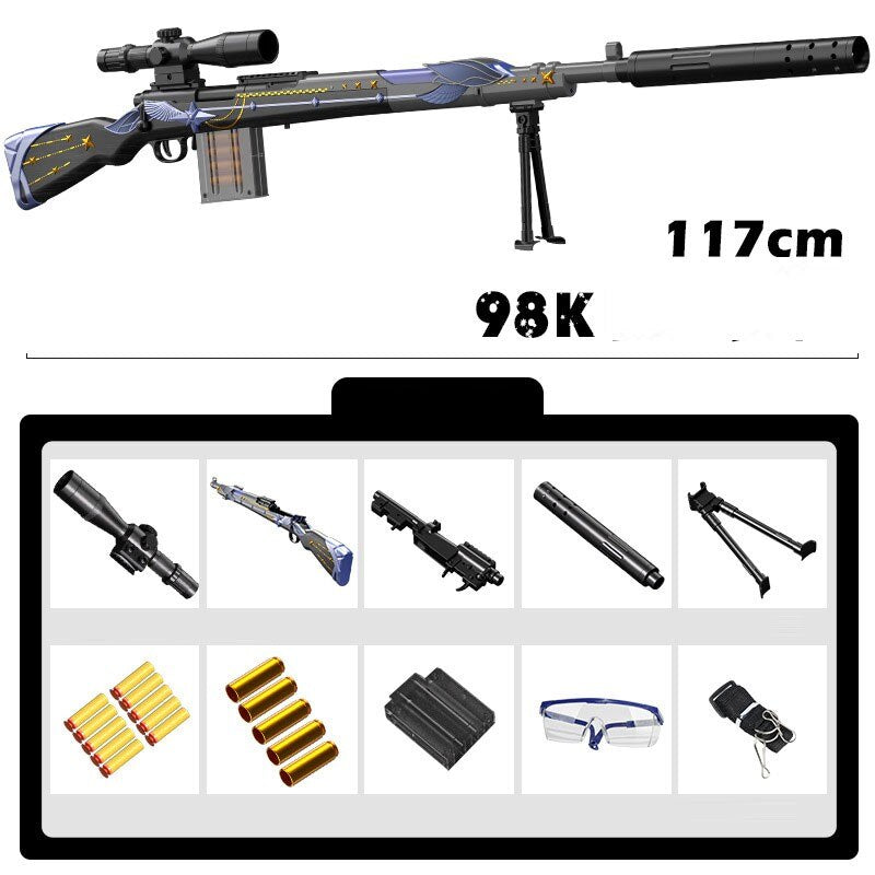 Big Realistic Kar98k Dart Gun Nerf Sniper