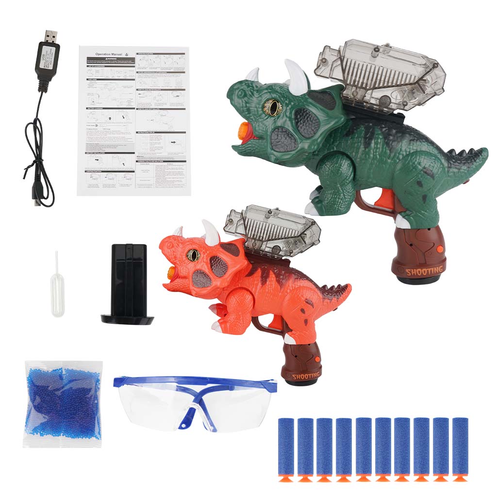 Dinosaur Blaster Water Bead Gun With Spray Lights