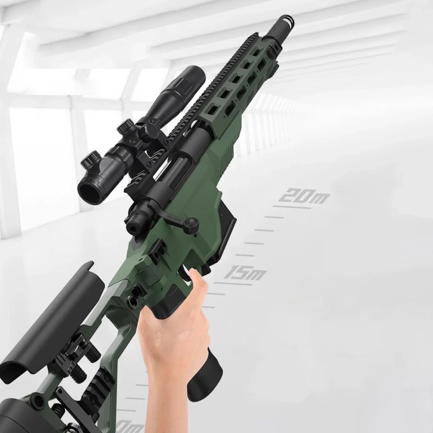 M40 Metal Gun With Scope Nerf Sniper