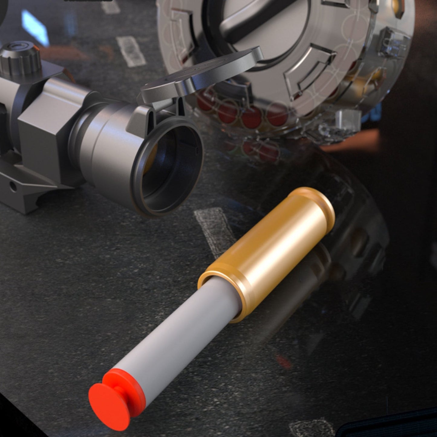 Tommy Submachine Gun Shell Ejecting Nerf SMG