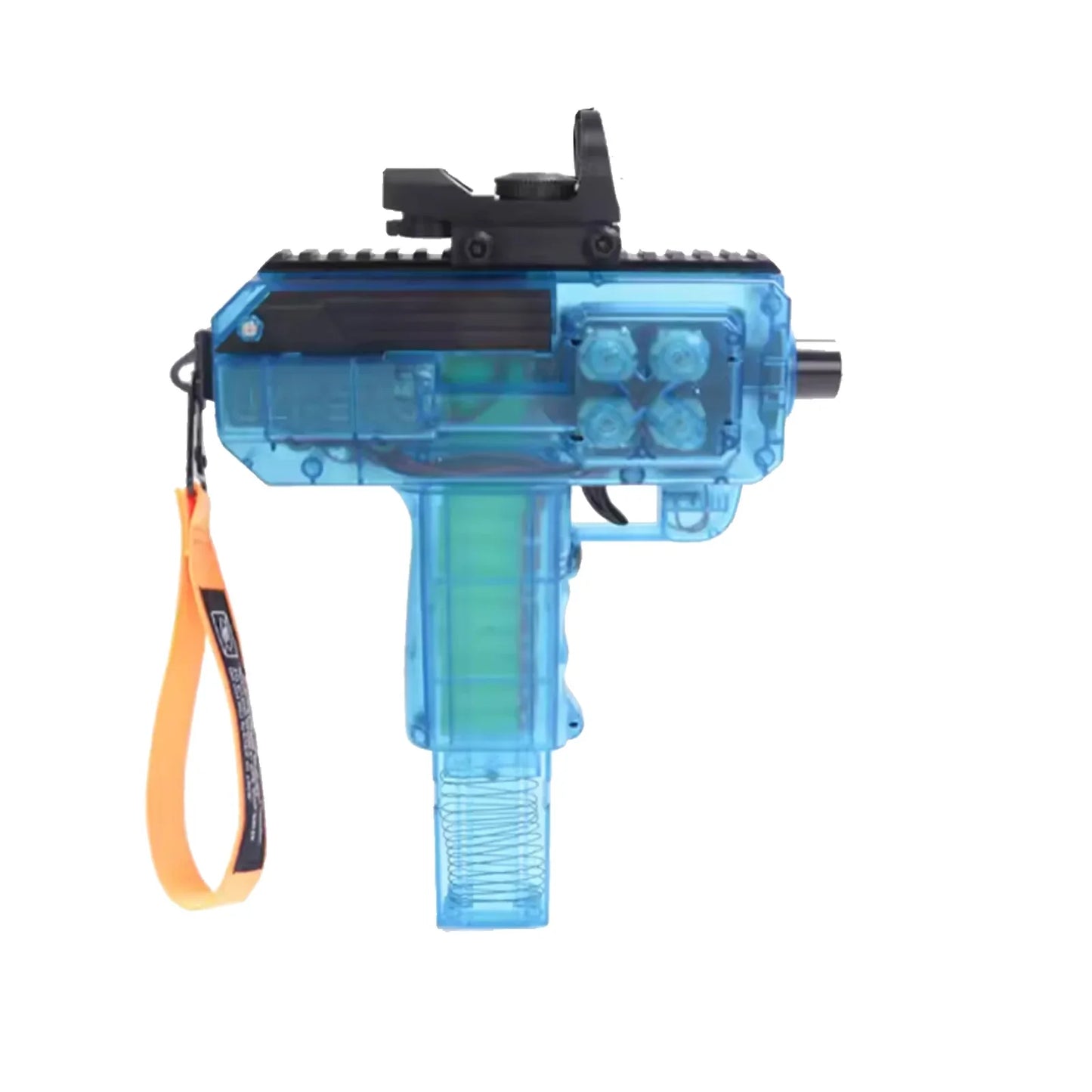 Mini Transparent UZI Gun Electric Nerf SMG