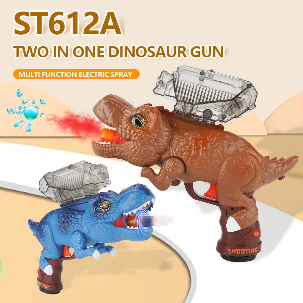 Dinosaur Blaster Water Bead Gun With Spray Lights