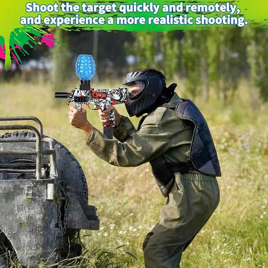 Red Graffiti Hopper Fed SMG Orbeez Gun