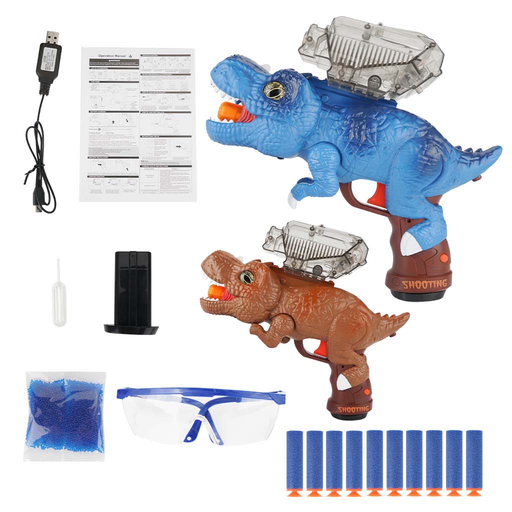 Dinosaur Blaster Water Bead Gun With Spray Lights