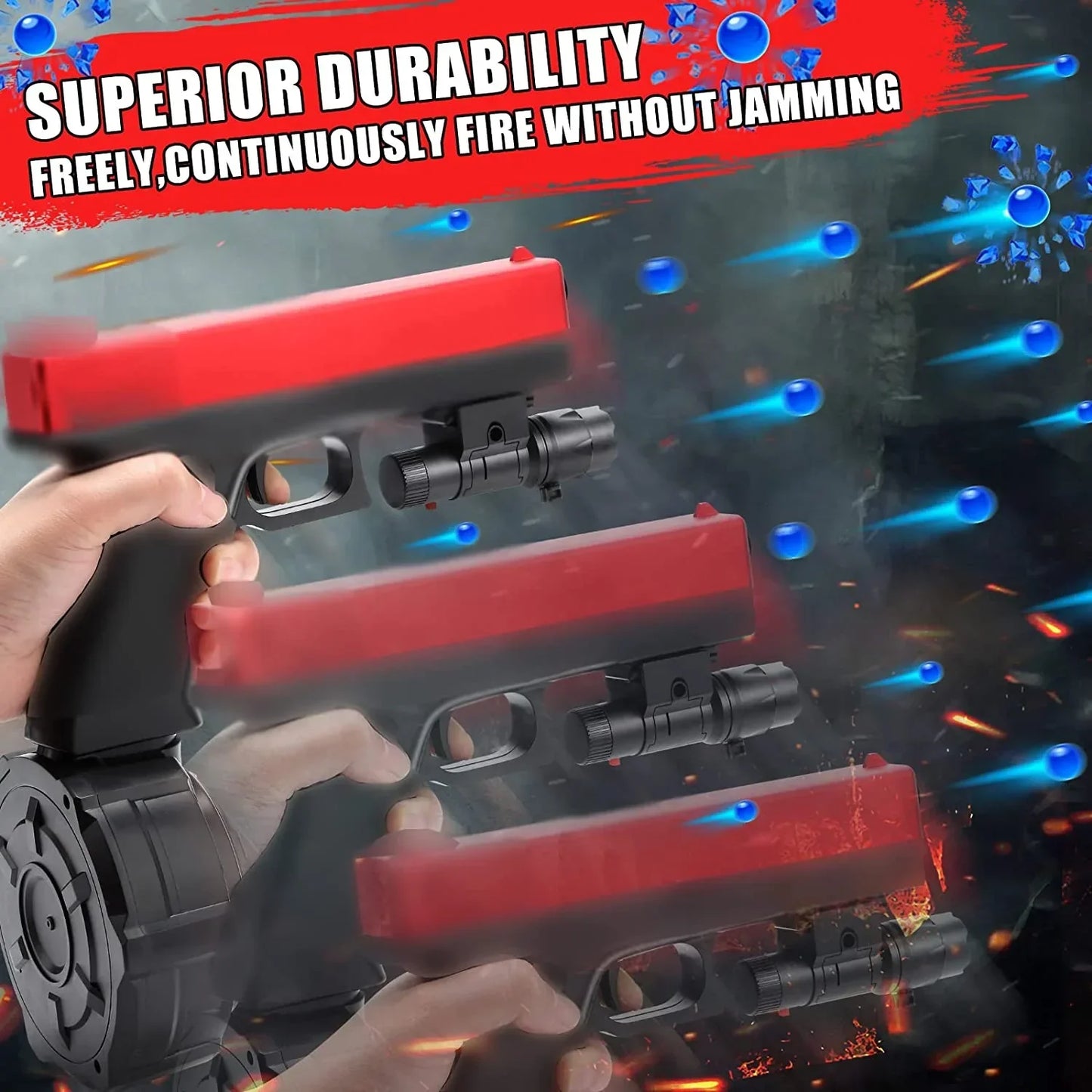 Semi Auto Plastic Gel Blaster Glock Orby Gun