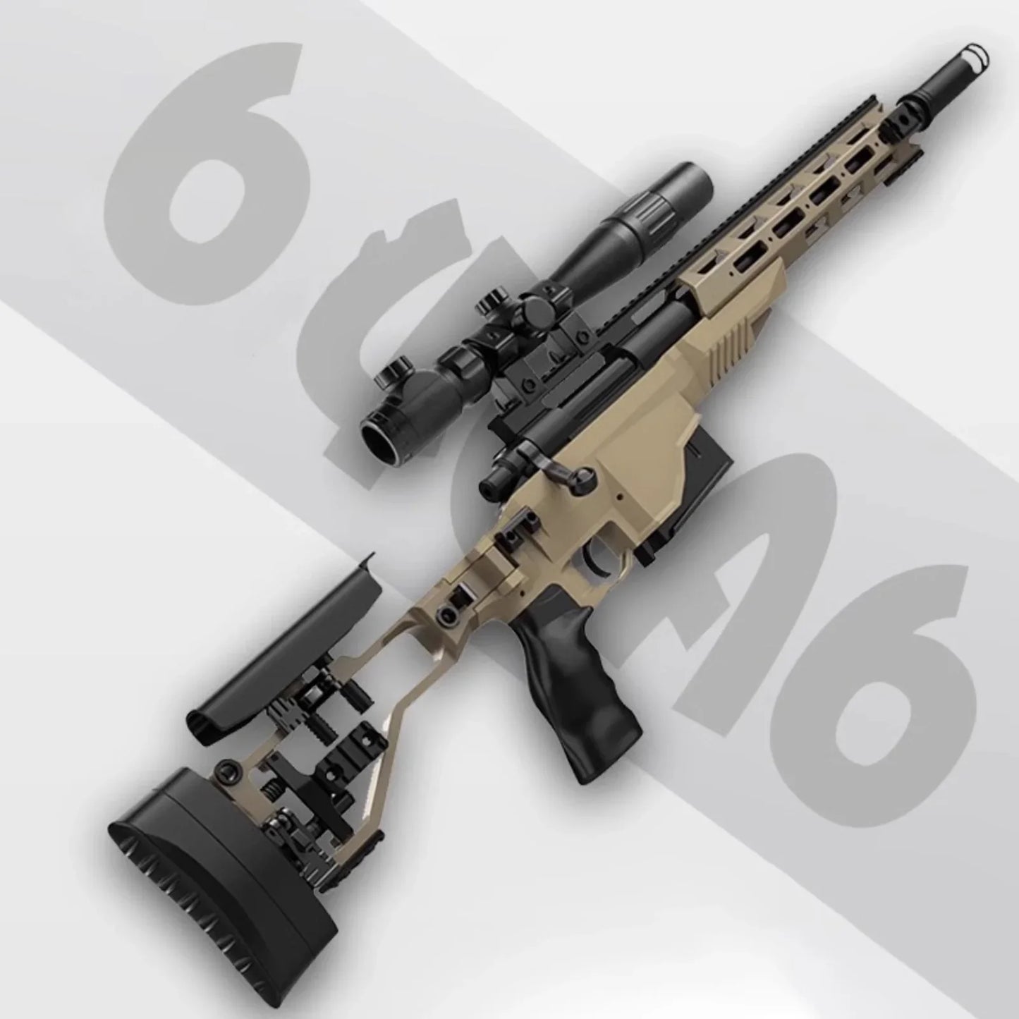 M40 Metal Gun With Scope Nerf Sniper