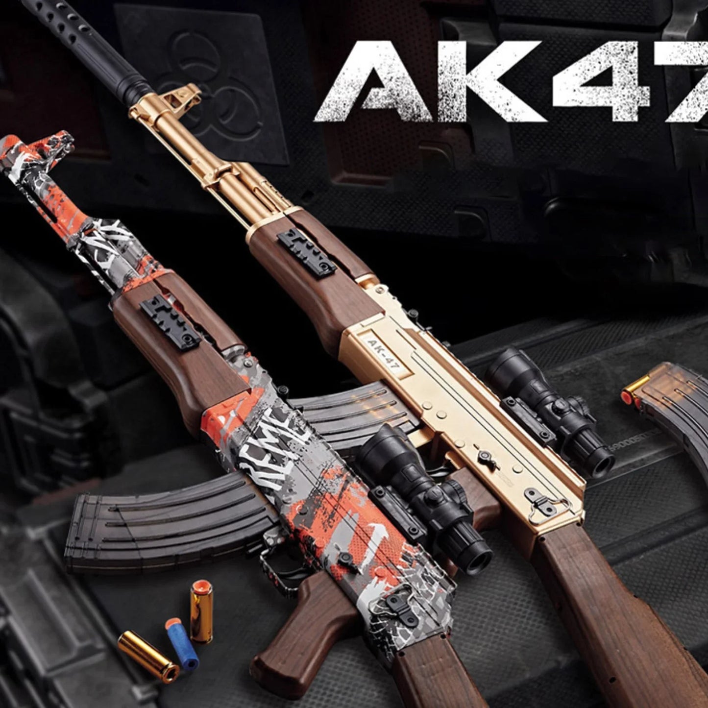 AK47 Nerf Gun Shell Ejecting Three Firing Modes