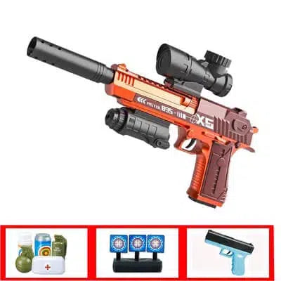 Desert Eagle Pistol Orby Gun With Target Set