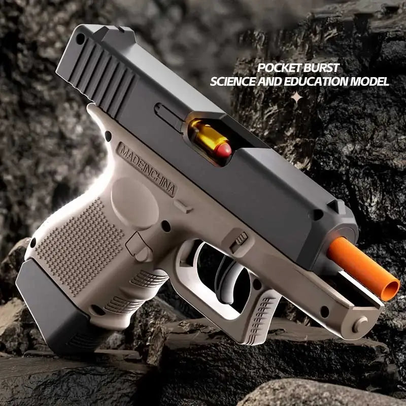 Glock 26 Semi Auto Blowback Plastic Nerf Pistol