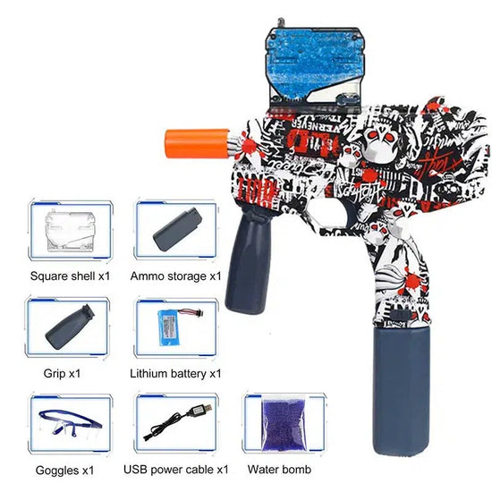 Graffiti Hopper Fed Fully Auto MP9 SMG Orbeez Gun