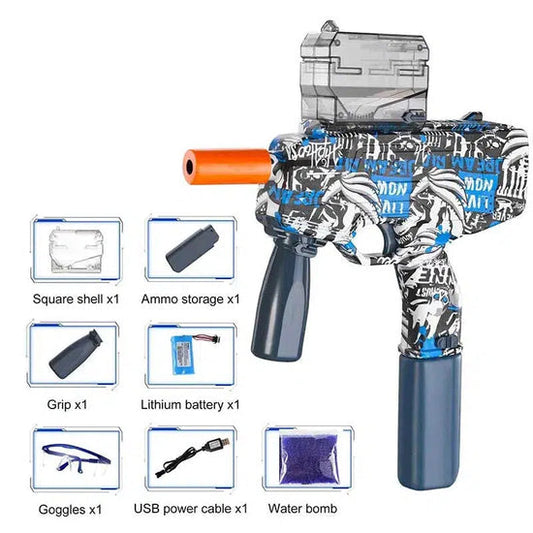 Graffiti Hopper Fed Fully Auto MP9 SMG Orbeez Gun