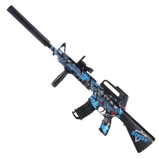 Cool Graffiti M16 Gel Blaster Rifle With Silencer