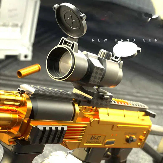 HD AK74U Toy Gun Shell Ejecting Nerf Rifle